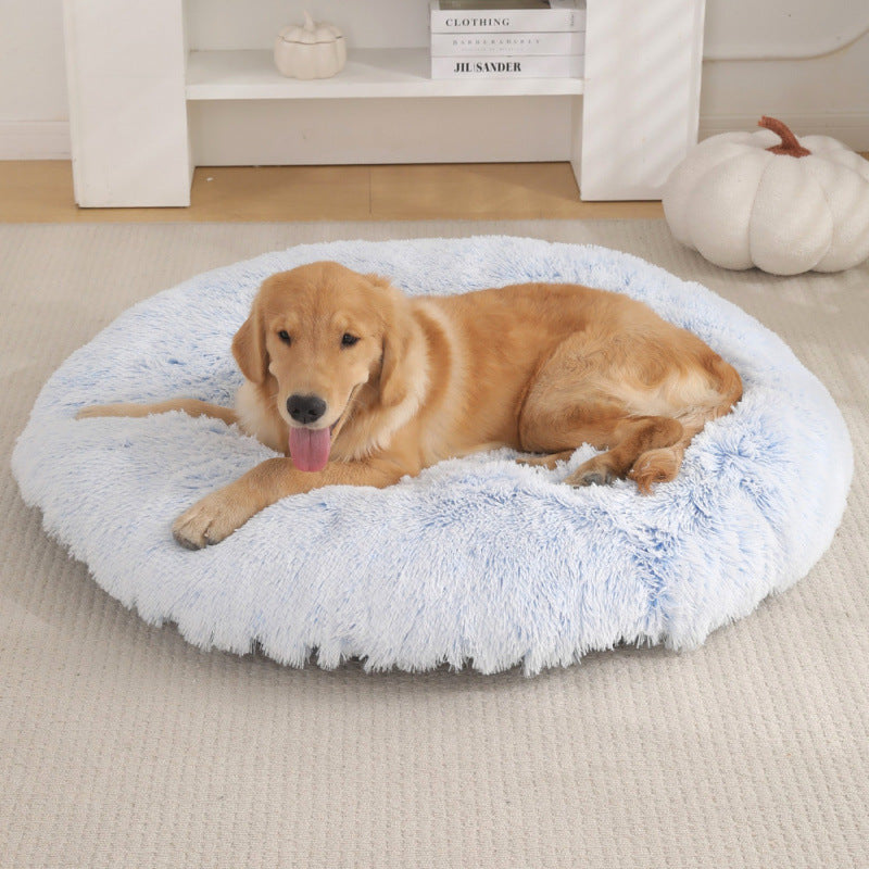 Plush Round Dog Bed