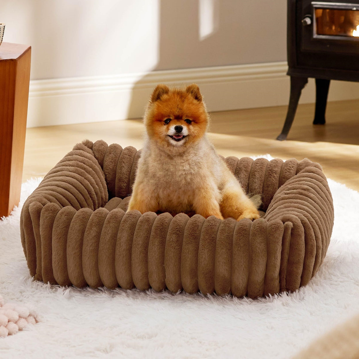 Brown NestRest bolster bed