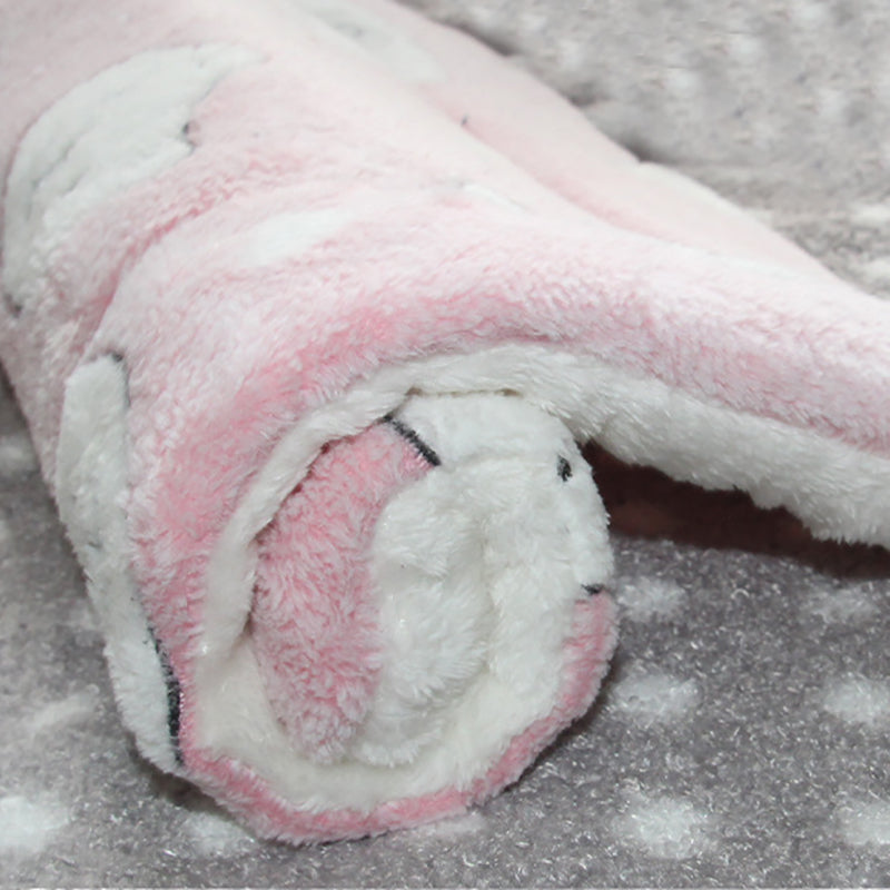 Reversible dog mat sherpa backing
