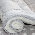 Light grey reversible fleece dog mat