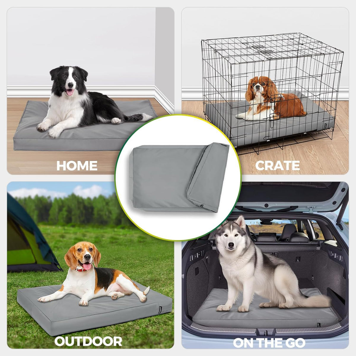 Dog bed cover size options