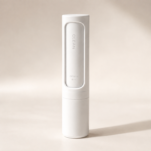 White reusable pet hair roller